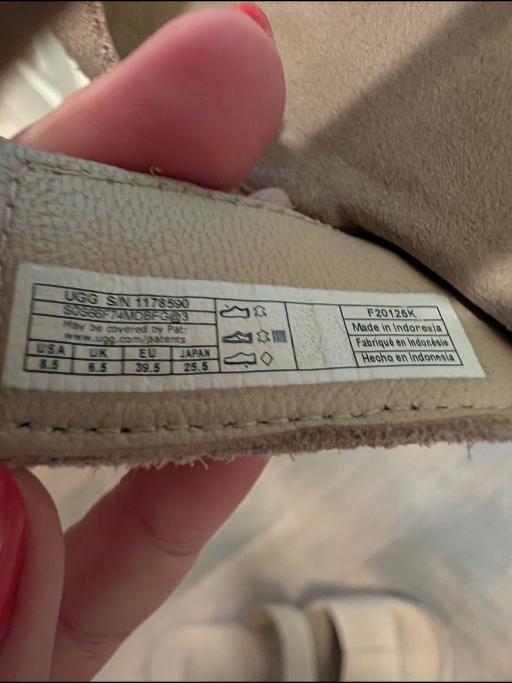 UGG Suede Slide Sandals in Chestnut - Picture 4 of 6